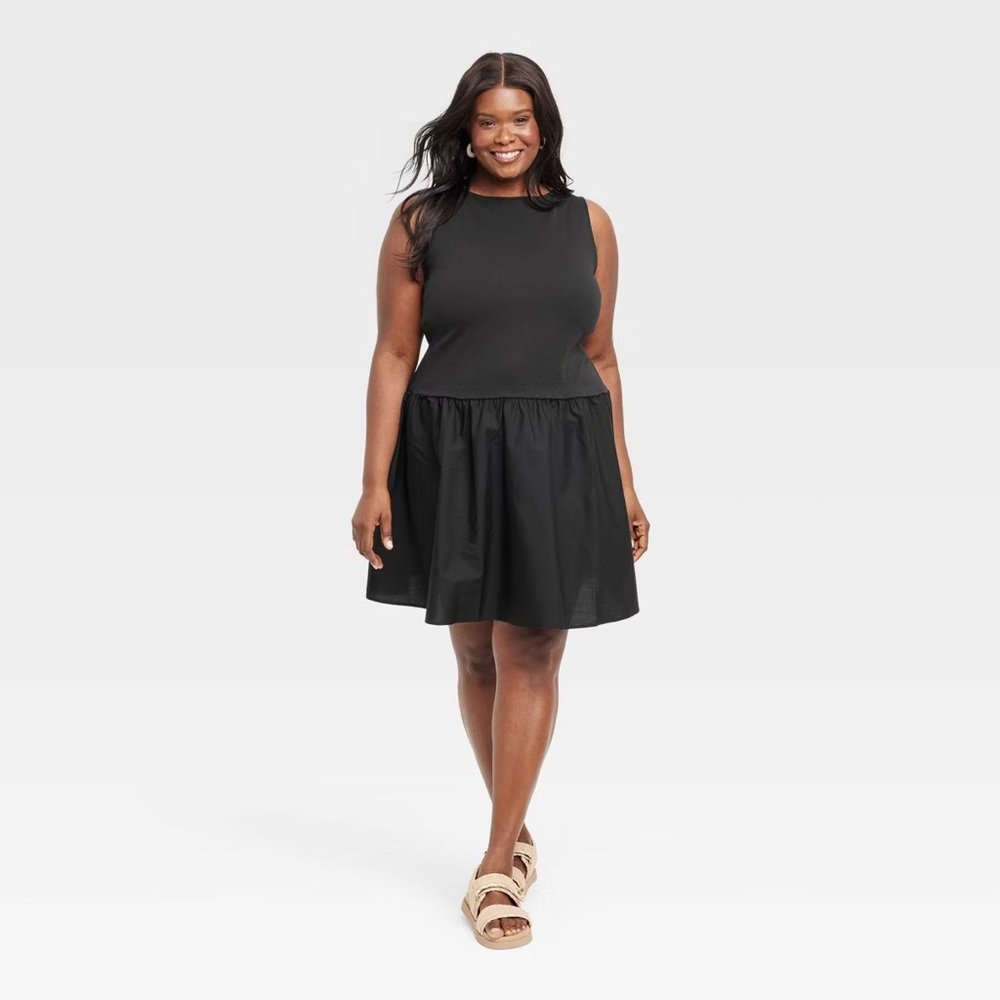 A New Day Drop Waist Mini Dress